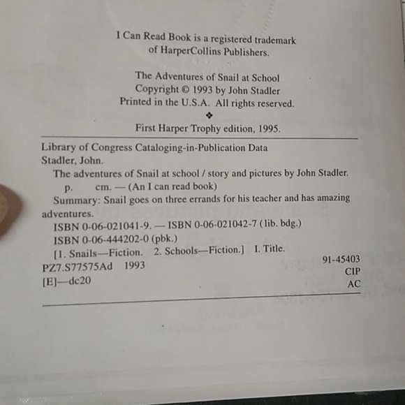 Adventures Snail School Level Reader Preschool Homeschool Daycare - Picture 4 of 6